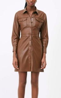 Chocolate Leather Dress