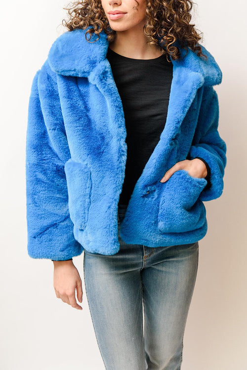 Traci Coat, Blue