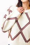 Burgundy Diamond Sweater