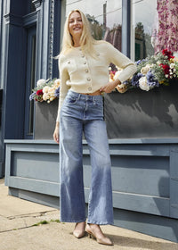 Wide Leg Column Jean