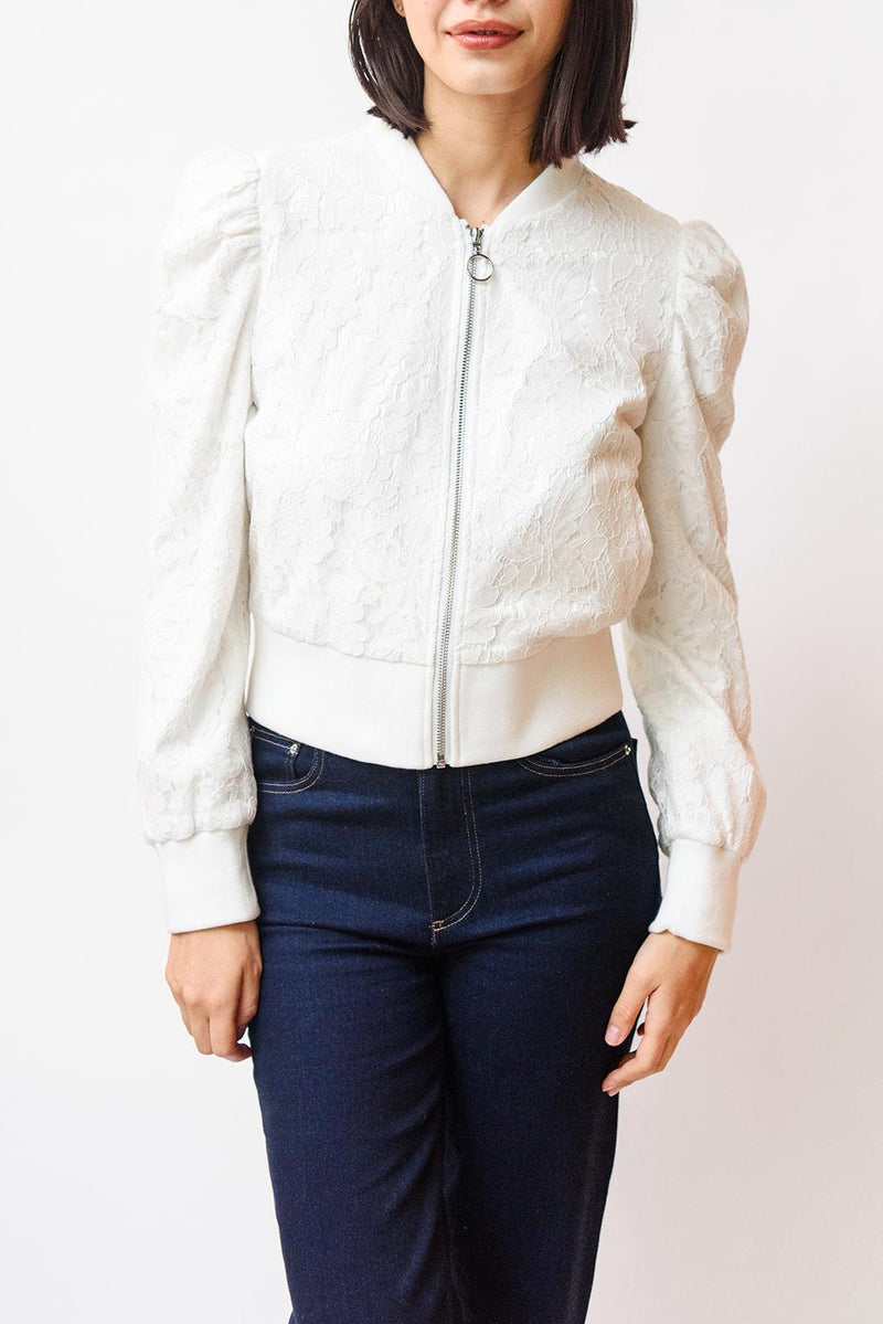 Serena Lace Bomber