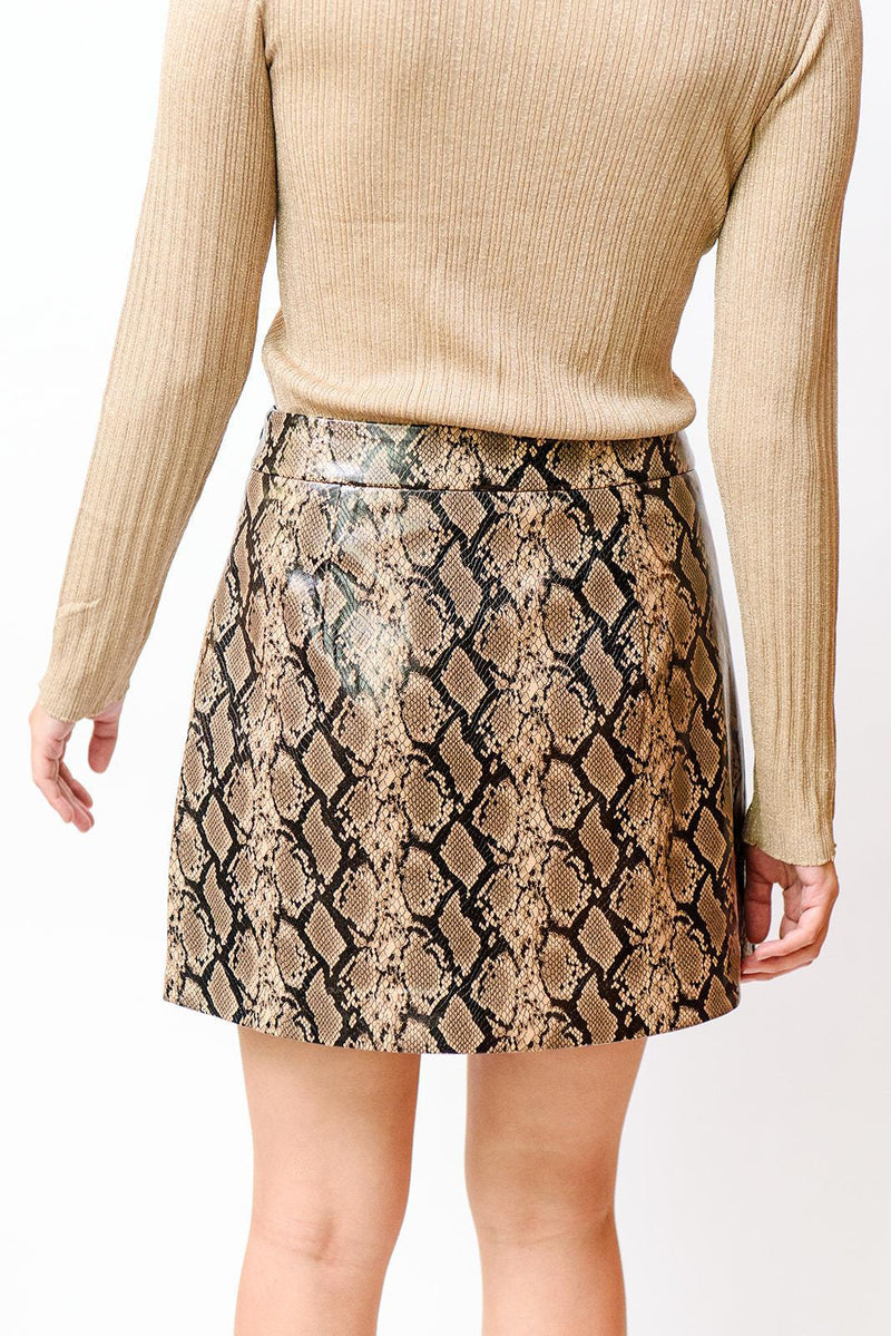 Snake Mini Skirt