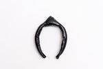 Black Faux Leather Knotted Headband