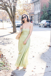 Talia Linen Maxi Dress