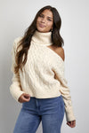 Cropped Cable Knit Raundi