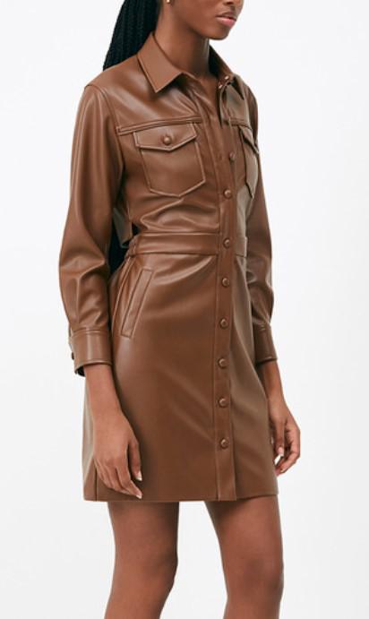 Chocolate Leather Dress