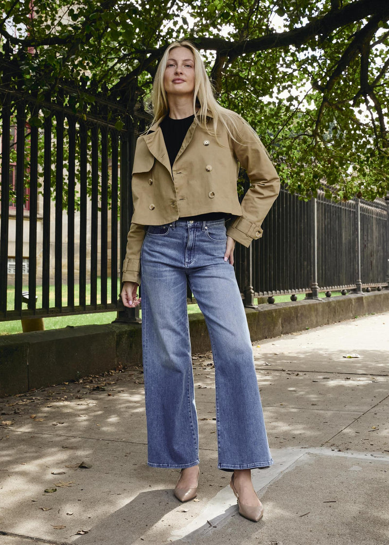 Wide Leg Column Jean