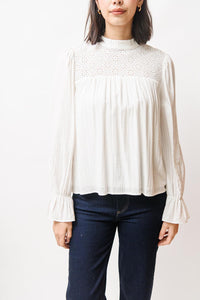 Cotton Eyelet Blouse