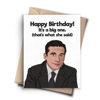 The Office Milestone Birthday Card