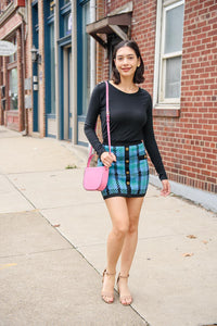 Fannie Plaid Mini Skirt