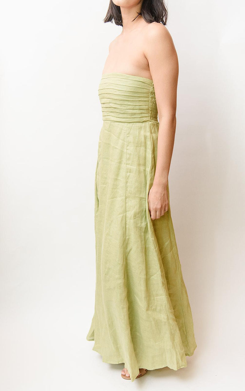 Talia Linen Maxi Dress