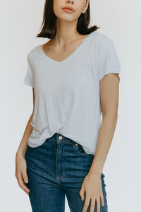 Jersey Slub V-Neck Tee