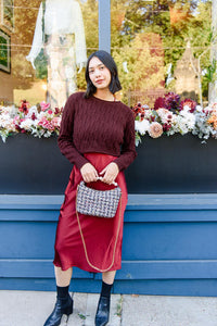 Cranberry Sweater Dress