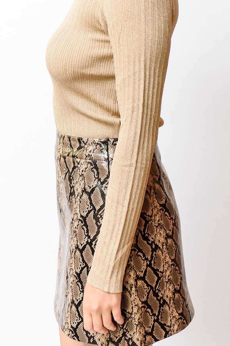 Snake Mini Skirt