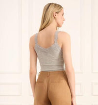 Lani Rib Knit Tank, Grey