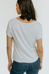 Jersey Slub V-Neck Tee