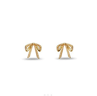 Pearl Mini Bow Stud Earrings