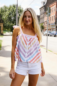 High Rise Denim Short