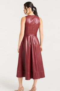 Vegan Leather Zelda Dress