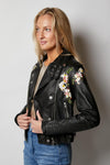 Harley Floral Burnished Leather Jacket