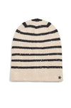 Striped Beanie with Sequins