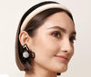 Gigi Velvet Headband, Latte