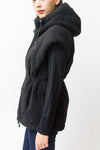 Shearling Reversible Hooded Vest