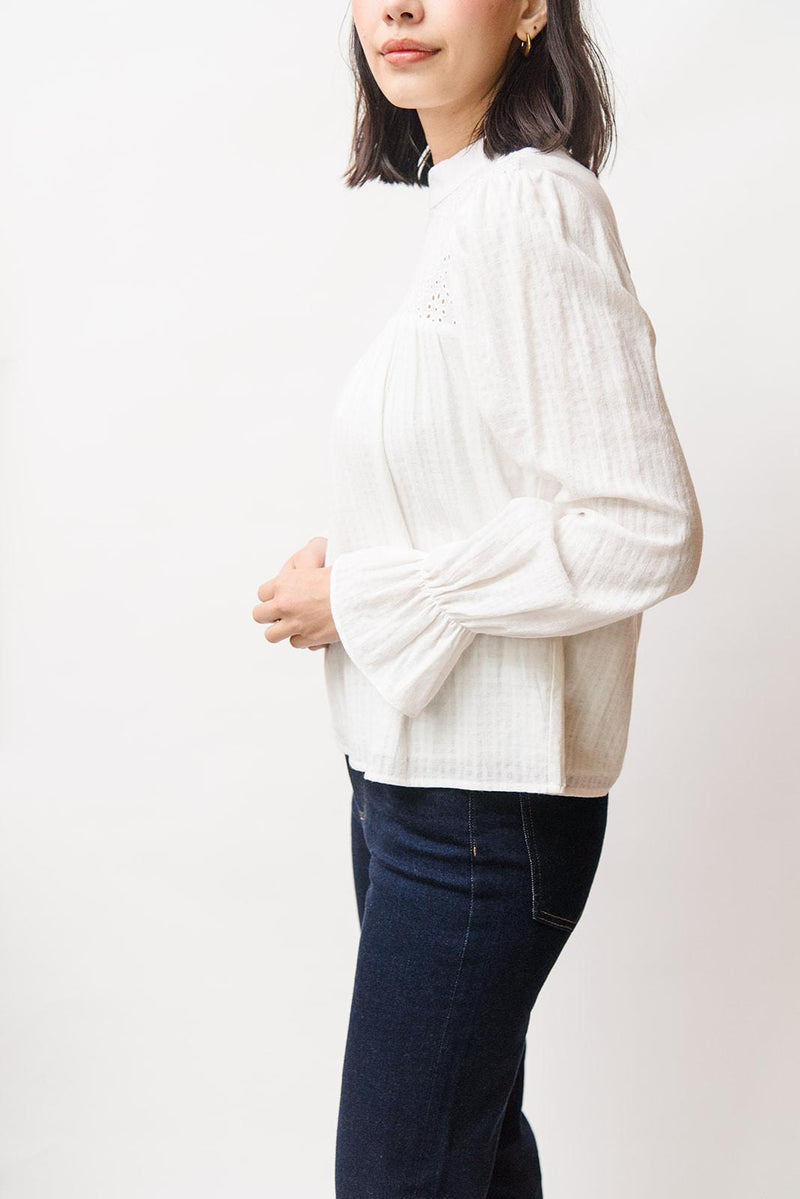 Cotton Eyelet Blouse