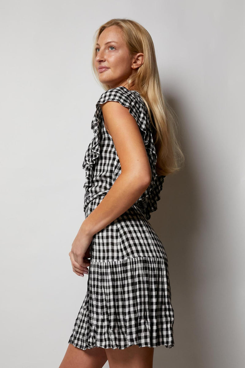 Simona Gingham Mini Dress