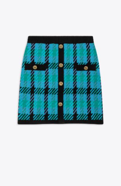 Fannie Plaid Mini Skirt