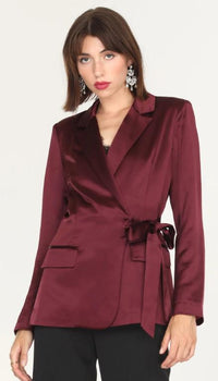 Glenda Satin Blazer