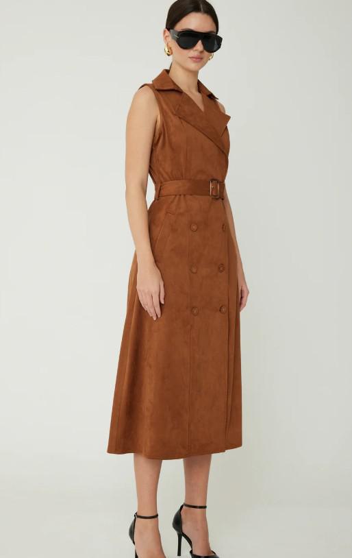 Mae Suede Dress