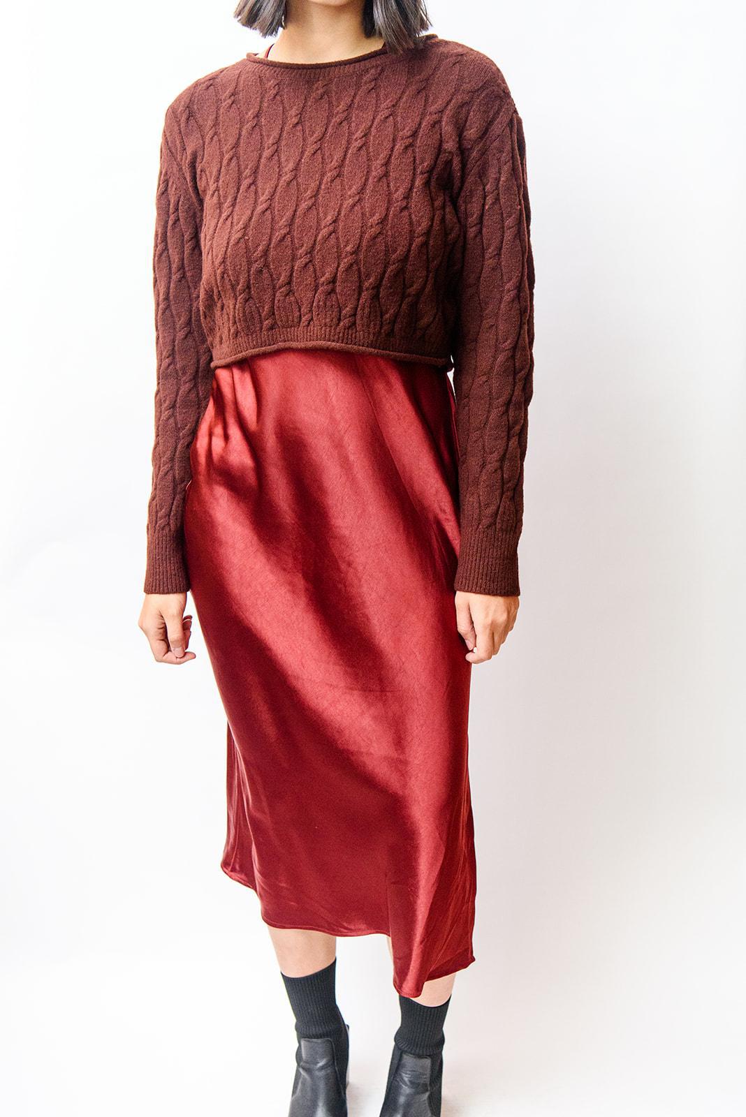 Cranberry sweater dress hotsell