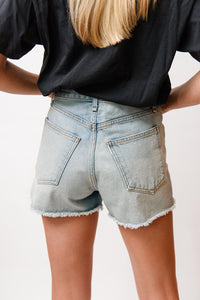 High Rise Denim Short