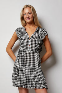 Simona Gingham Mini Dress