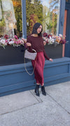 Cranberry Sweater Dress