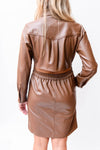 Chocolate Leather Dress